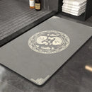 GobekUsa Chinese Style Diatom Mud Entry Door Mat - Super Absorbent & Anti-Slip