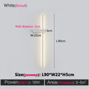 GobekUsa Black Long Strip Wall Lamp - Modern Minimalist Bedroom Living Room TV Wall Light