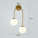 GobekUsa Glass Ball LED Wall Lamp for Modern Living Room Decor