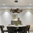 GobekUsa Black Scandinavian Style Ceiling Chandelier LED Lustres for Living Room Bedroom