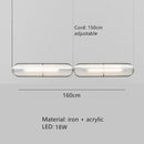 GobekUsa LED Pendant Lamp: Modern Adjustable Warm Cord Light for Home, Office, and Dining Space