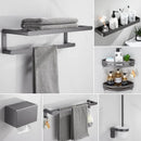GobekUsa Bathroom Hardware Set: Towel Rack, Shelf, Paper Holder, Towel Holder, Toilet Brush Holder