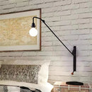 GobekUsa Industrial Pipe Swing Arm Wall Lamp for Loft Kitchen Decor