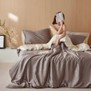 GobekUsa 60S Rayon Silk Bedding Set | Solid Color | Summer Cooling | Twin-King