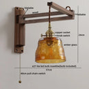GobekUsa Clear Glass LED Wall Sconce Modern Stair Light Fixture Home Decor