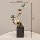 GobekUsa Golden Tree Plum Blossom Crystal Handicraft Décor for Home Settings