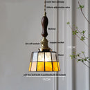 GobekUsa Brass LED Pendant Light with Adjustable Glass & Wood Hang Lamp
