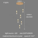 GobekUsa Crystal Columnar Chandelier for Stairway, Bubble Design for Home, Restaurant, or Bar