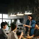 GobekUsa Glass Dining Pendant Light: Modern Minimalist Table Decor for Home Lighting