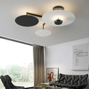 GobekUsa Black Gold Round Chandelier with Remote Control Dimming Ceiling Lights