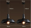 GobekUsa Iron Pendant Lights: Rural Retro Personalized Pot Lid Chandelier