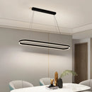 GobekUsa Circle Pendant Chandelier Dimmable LED Lights for Modern Living Room