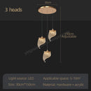 GobekUsa LED Staircase Chandelier: Modern Loft Lighting Fixture for Living & Dining Room