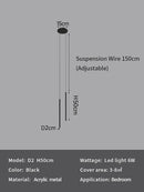 GobekUsa LED Pendant Lights: Modern Minimalist Bedroom Chandelier Lamps for Living Room Décor