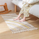 GobekUsa Bohemian Tassel Rug - Retro Hand Woven Carpet for Home Decor