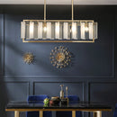 GobekUsa Glass Restaurant Chandelier: Modern Luxury Led Lighting Fixture for Living Room Home Decor