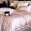 GobekUsa Eucalyptus Fiber Duvet Cover Set: Soft, Silky, Cool, Hollow Edge, Summer Bedding