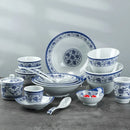 GobekUsa Blue and White Imitation Porcelain Dinner Set