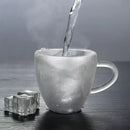 GobekUsa Heart Love Double Wall Glass Mug with Handle for Coffee Tea Milk Juice