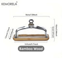 GobekUsa Cake Dessert Wood Plate with Glass Dust Cover | Elegant Serving Dish for Various Treats