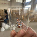 GobekUsa 300ml 3D Christmas Tree Wine Glass Cup - Elegant Holiday Gift Drinking Glass
