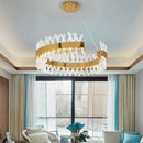 GobekUsa Crystal Chandelier: Luxury LED Pendant Lighting for Hotel, Lobby, Living Room