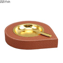 GobekUsa Leather Desktop Ashtray: Stylish Smoking Accessory & Gift