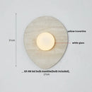 GobekUsa LED Wall Lamp Modern Wabi Sabi Stone Mirror Light for Home Decor