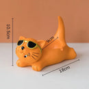 GobekUsa Cute Glasses Cat Ashtray Smoking Accessories Cartoon Animal Shape Gifts Semi-Branded