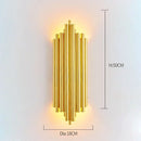 GobekUsa Gold Crystal Wall Lights: Modern LED Sconce for Bedroom, Living Room & Bathroom