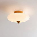 GobekUsa Bauhaus Cream White Glass Ceiling Lamp LED Light