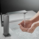 GobekUsa Brush Gold Basin Faucet: Solid Brass Bathroom Mixer Tap, Single Handle Deck Mounted