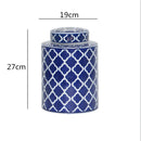 GobekUsa Chinese Retro Ceramics Golden Vase with Cover for Home Décor and Organization