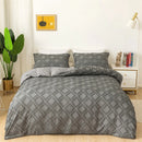 GobekUsa Geometric Cut Flowers Bedding Set: Queen King Size Duvet Cover Pillowcases