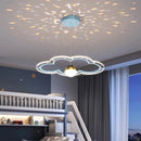 GobekUsa Cloud Flower LED Chandelier: Kid's Bedroom Starry Sky Decorative Lighting Fixture