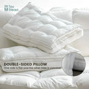 GobekUsa Double Layer Fiber Pillow: Soft & Fluffy Hotel Adult Neck Pillow for All Sleepers