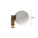 GobekUsa Glass Round Ceiling Lamp Brass Metal Lights for Hallway and Aisle