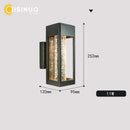 GobekUsa Crystal Bubble Glass Wall Lamp 11W LED Outdoor Sconce IP65 Garden Light