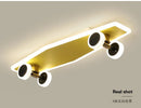 GobekUsa Kids Skateboard LED Ceiling Light for Modern Children's Rooms