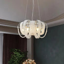 GobekUsa Crystal Chandelier: Luxury Living Room and Bedroom Pendant Light Fixture