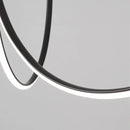 GobekUsa Copper Chandelier: Nordic Minimalist Lines Pendant Light for Living Room Decor
