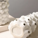 GobekUsa Ceramic Vase Set with Artificial Flowers for Stylish Home Decor