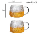 GobekUsa Borosilicate Glass Water Cup with Handle - Heat Insulation Lemon Tea & Juice Cup