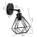 GobekUsa LED Iron Cage Wall Light for Home Bedroom Kitchen Decor