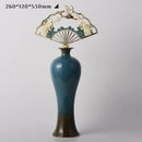 GobekUsa Chinese Ceramic Vase: Light Luxury Living Room Decor Shelf Accent
