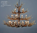 GobekUsa Antler Chandelier: Resin Deer Horn Pendant Lighting for Home, Restaurant, Hotel
