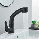 GobekUsa Lift-Up Bathroom Sink Faucet Chrome Finish 360-degree Rotation Water Mixer