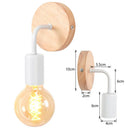 GobekUsa Industrial LED Wall Light Retro Loft Lamps E27 Iron Lampshade Sconce