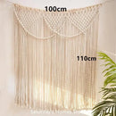 GobekUsa Bohemia Macrame Cotton Curtain Tapetsry Wall Hanging for Bedside, Door, Window