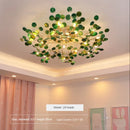 GobekUsa Leaf Agate Ceiling Lamp: Modern Nordic Jade Design for Living Room, Restaurant, Bedroom
